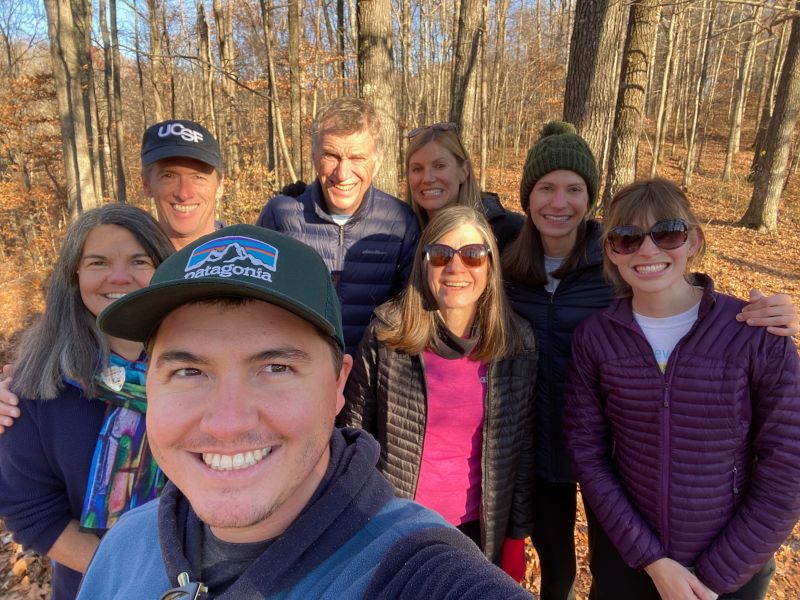 Hiking With Both of Our Families