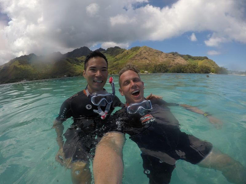 Snorkeling in Tahiti