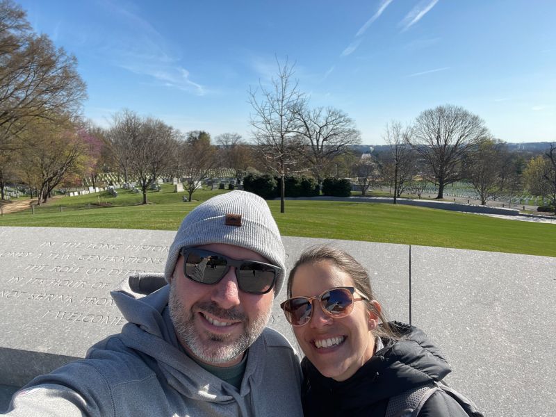 At Arlington National Cemetary