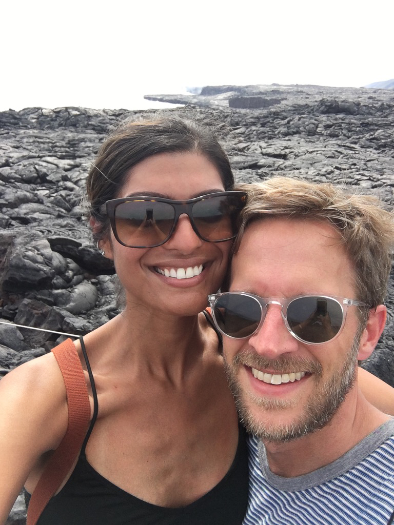 Hiking on a Volcano in Hawaii