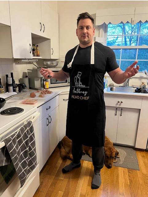 Anthony Cooking Dinner