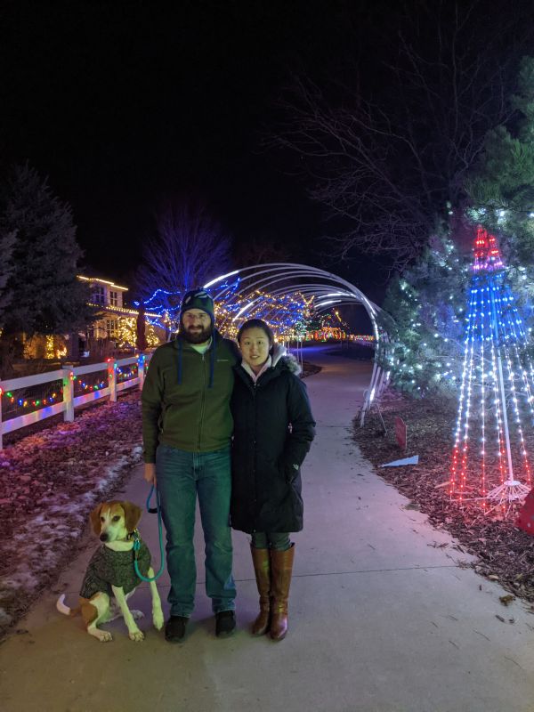 At the Christmas Walk in Our Neighborhood