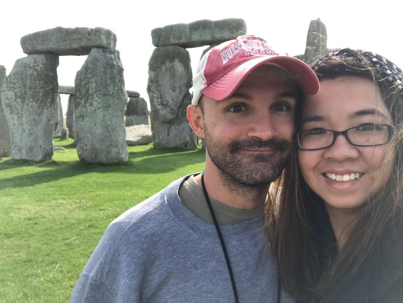 At Stonehenge in England