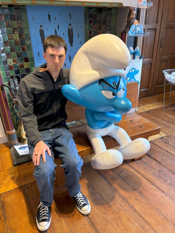 Grouchy with Grouchy Smurf in Belgium 