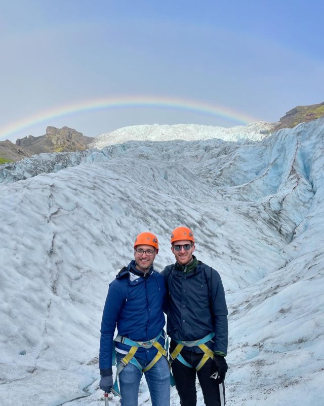 Hiking a Glacier in Iceland